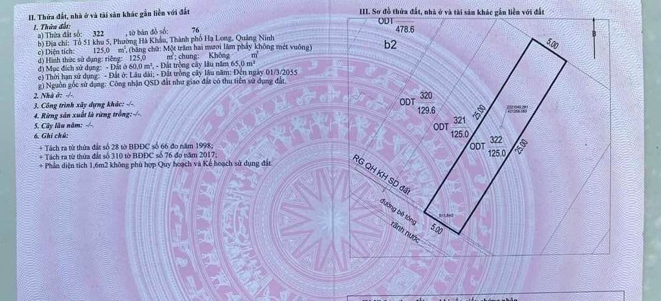 Mua bán đất Thành phố Hạ Long Tỉnh Quảng Ninh giá 1.7 tỷ-3