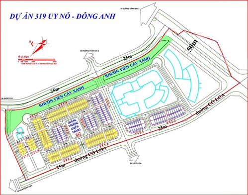 Bản đồ quy hoạch chi tiết 1 500 Khu nhà ở tại xã Uy Nỗ, huyện Đông Anh, TP.Hà Nội.jpg