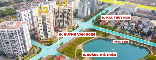 Chung cư 3 phòng ngủ, bán căn hộ hướng Đông - Bắc vị trí thuận lợi nằm ở Huỳnh Văn Nghệ, Hà Nội, trong căn hộ này 3 PN, 2 WC khu vực dân cư-02