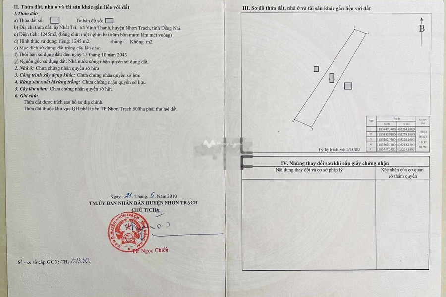 Giá siêu tốt chỉ 13.65 tỷ, Bán đất diện tích quy đổi 13650m2 vị trí mặt tiền tọa lạc ngay ở Nguyễn Hữu Cảnh, Đồng Nai chính chủ đăng tin-01