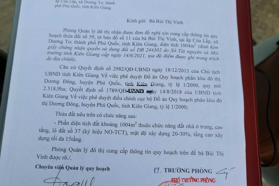 Giá bán cực rẻ chỉ 14 tỷ, Bán đất diện tích rộng 1000m2 vị trí đẹp tọa lạc trên Dương Đông, Phú Quốc giá tốt-01