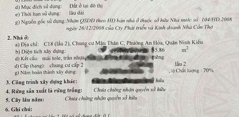 Kinh doanh trở ngại, bán chung cư vị trí đẹp Mậu Thân, Ninh Kiều bán ngay với giá cực tốt 1.15 tỷ có diện tích gồm 5586m2-03