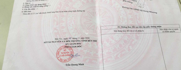 Bán 285,4m2 giá 1,5 tỉ - liền kề ủy ban xã Hương Nhượng, huyện Giồng Trôm tỉnh Bến Tre -02
