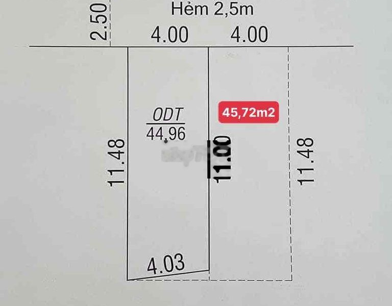 Nền 45M2 Thổ Cư - CPXD - 1,490 Tỷ - Hẻm 194, CMT8 - Lộ Oto -01