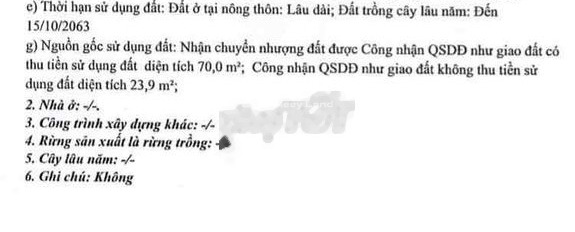 Vị trí thuận lợi tọa lạc ngay tại Hoàng Sa, Thừa Thiên Huế bán đất, giá bán mua ngay chỉ 799 triệu diện tích 94m2-02