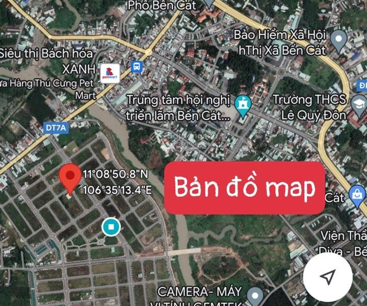 Từ 1.3 tỷ bán đất có diện tích thực là 100m2 vị trí nằm ngay Hùng Vương, Bình Dương, hướng Bắc-01