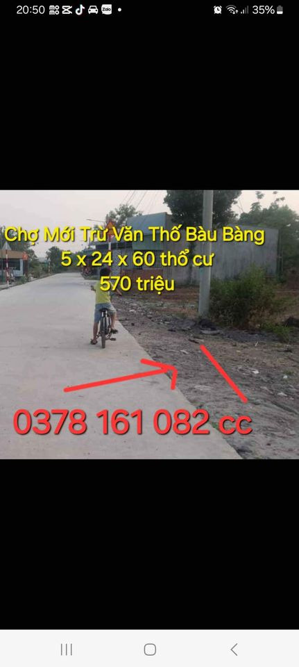 Bán đất huyện Bàu Bàng tỉnh Bình Dương giá 500.1 triệu-0