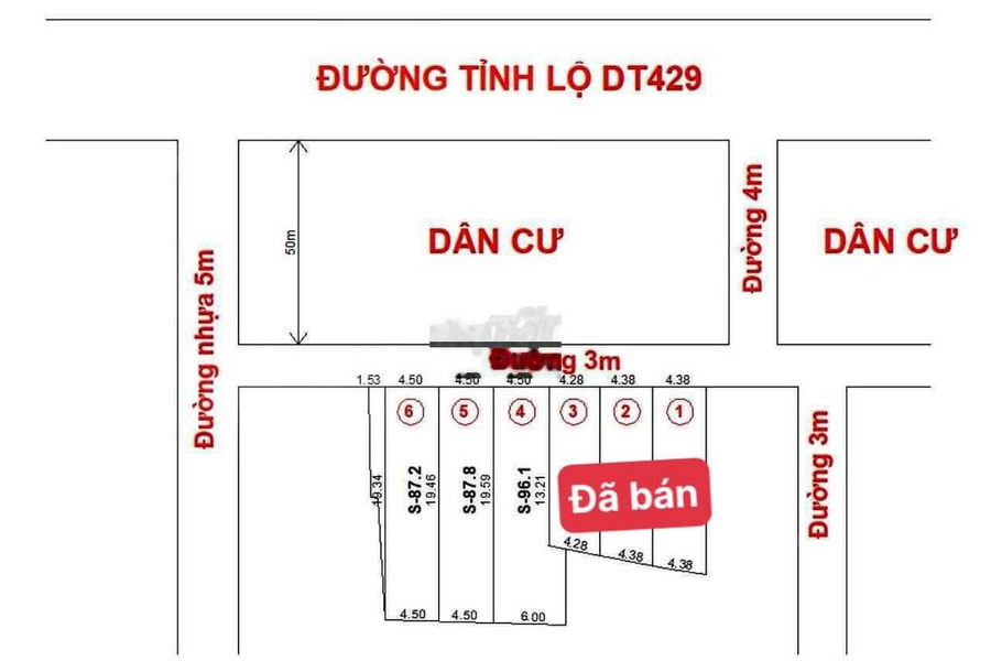 Cần bán đất vị trí nằm tại Đồng Tâm, Hà Nội. Diện tích 96m2-01