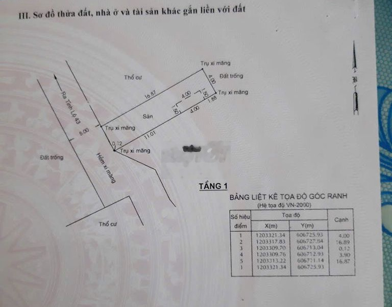 Bán nhanh nền đất 67,7m2(4x16,8) gần chợ đầu mối, dân cư hiện hữu -01