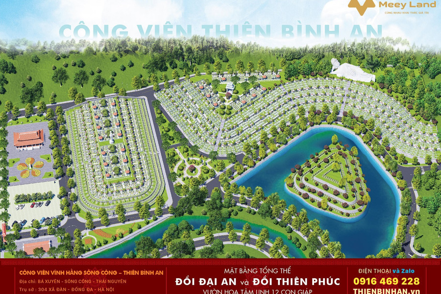 Bán đất nghĩa trang, Công viên Thiên Bình An, bán đất công viên vĩnh hằng Sông Công-01