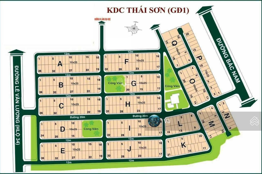 Bán đất tại Thái Sơn 1, Nhà Bè. Diện tích nền 250m2-01