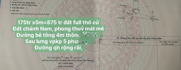 Giá bán khủng chỉ 875 triệu bán đất diện tích thực dài 8999m2 vị trí thuận lợi tọa lạc ngay Phường 1, Tây Ninh-02