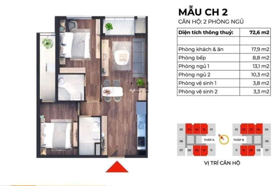 Khoảng 3 tỷ bán căn hộ với diện tích 75m2 vị trí thuận lợi tọa lạc ngay trên Nguyễn Thanh Bình, La Khê-01