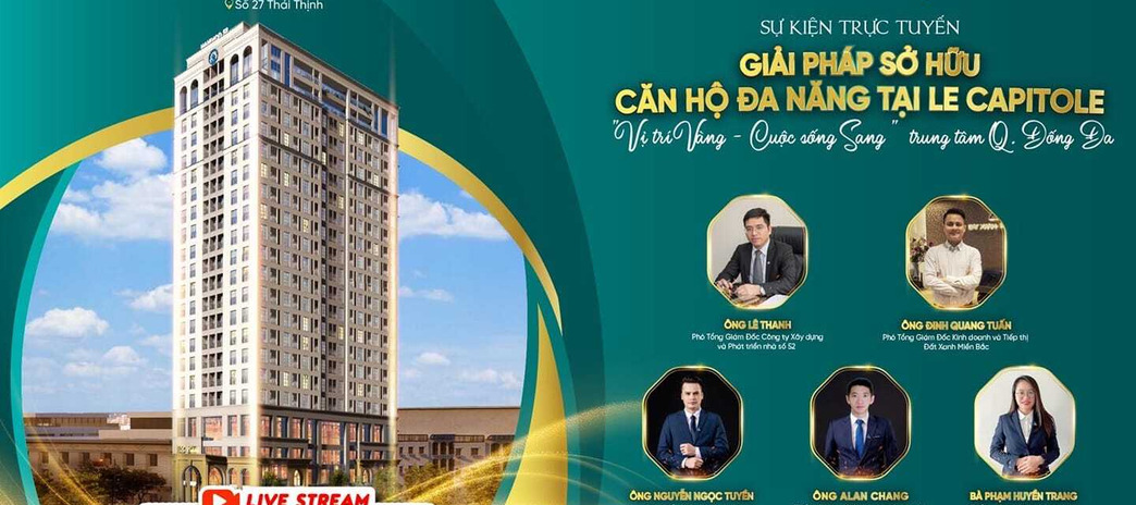 Mở bán Le Capitol 27 Thái Thịnh