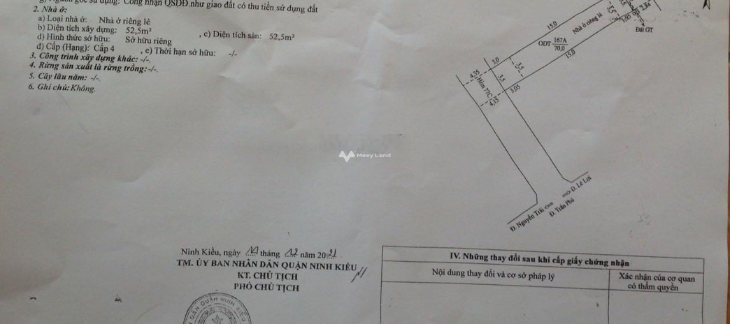 Bán nhà vị trí thuận tiện Cái Khế, Ninh Kiều giá bán êm 2.5 tỷ có diện tích chung 70m2