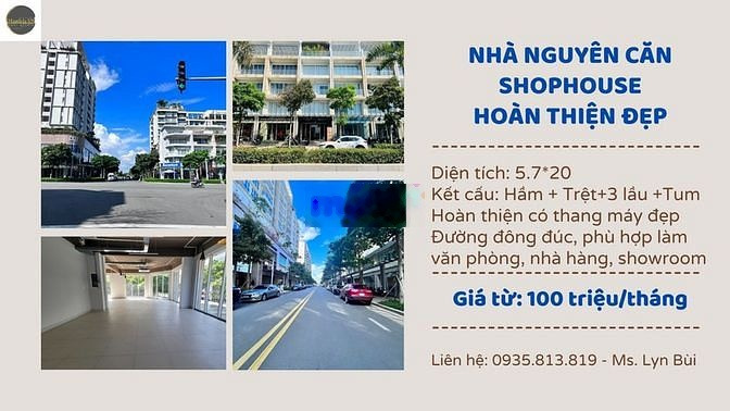 Cho thuê nhà nguyên căn hoàn thiện đẹp tại KĐT Sala Q2 giá 100 tr/th 