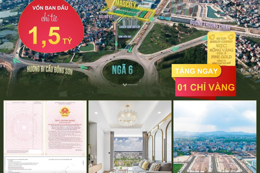 Tân Tiến, Bắc Giang 4.5 tỷ bán đất, hướng Đông Nam có diện tích chính 81m2-01