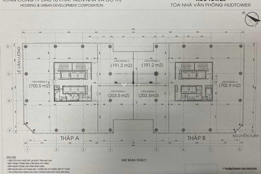 Cho thuê sàn văn phòng HUD Tower vị trí đẹp ở Nhân Chính, Thanh Xuân có diện tích là 300m2-01