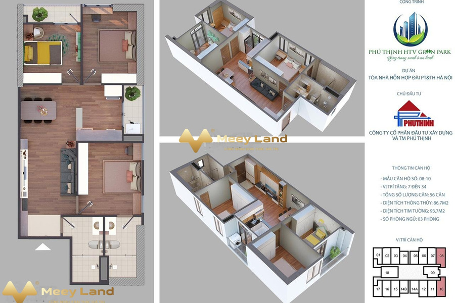 Có dt quy ước 89 m2, bán chung cư tại Đường Tô Hiệu, Hà Nội, trong ngôi căn hộ này có 3 phòng ngủ nhà bao mới-01
