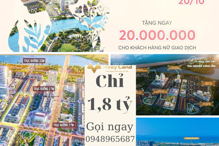 Mặt tiền tọa lạc gần Phường Bình Hiên, Đà Nẵng bán đất, giá bán giao động 1.82 tỷ, hướng Đông Nam diện tích rộng lớn 105 m2-01