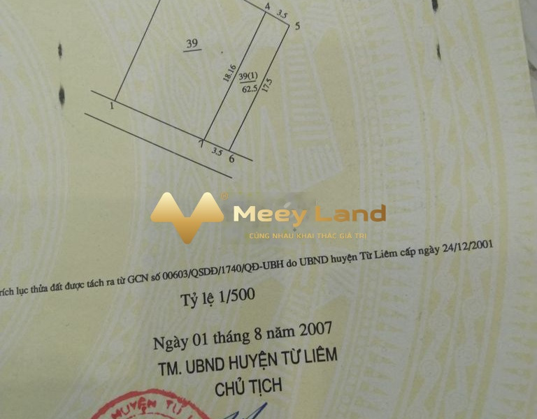 Vị trí mặt tiền nằm ở Tây Mỗ, Hà Nội bán đất, giá mua liền tay 2.5 tỷ diện tích thực dài 63m2-01