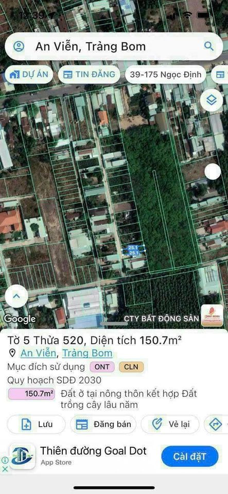 Bán đất huyện Trảng Bom tỉnh Đồng Nai giá 1.37 tỷ-2