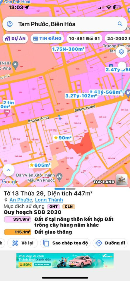 Bán đất thành phố Biên Hòa tỉnh Đồng Nai giá 1.3 tỷ-2