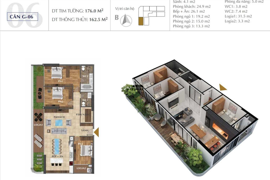 Khoảng 14 tỷ bán căn hộ có diện tích trung bình 175m2 vị trí đẹp ngay ở Phú Thượng, Hà Nội-01