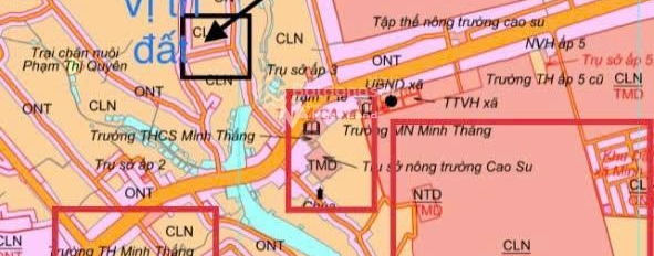 Chơn Thành, Bình Phước bán đất giá bán cạnh tranh chỉ 580 triệu, hướng Tây - Bắc có diện tích chuẩn 200m2-02