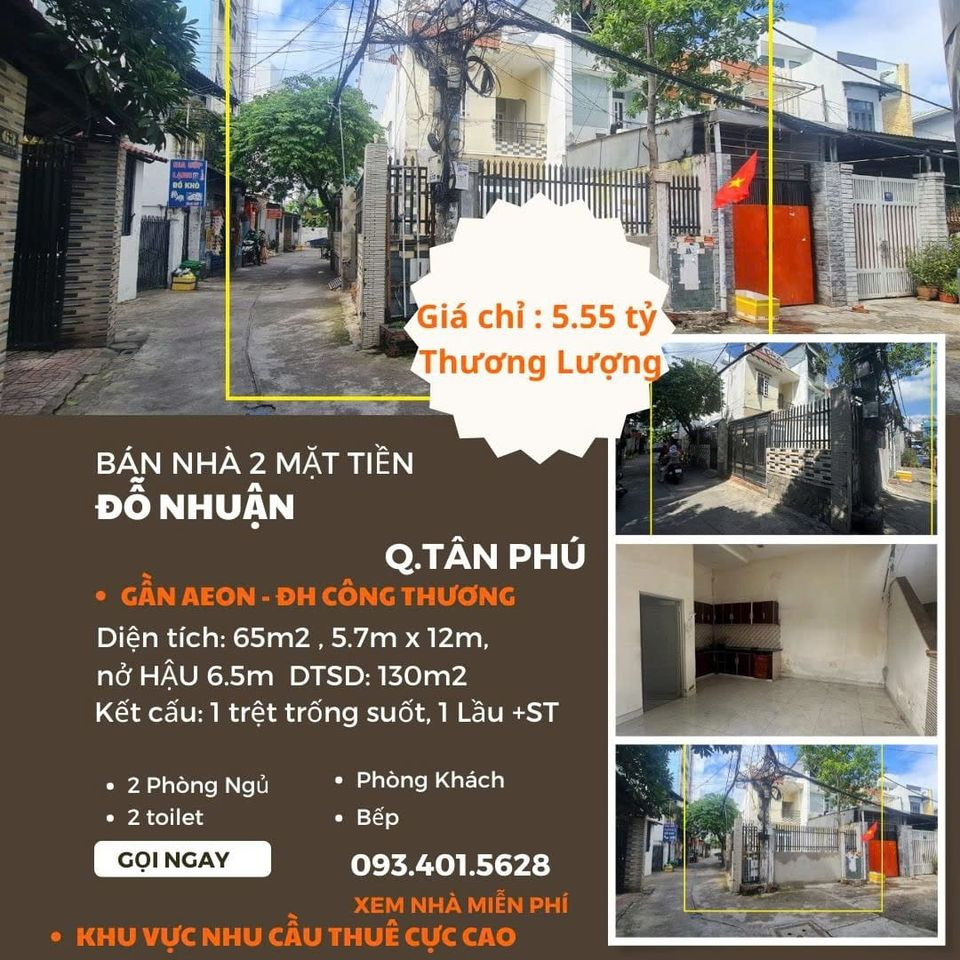 Bán nhà riêng quận Tân Phú thành phố Hồ Chí Minh giá 5.55 tỷ-0