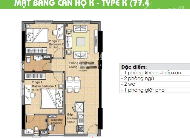 Bán căn hộ mặt tiền tọa lạc ngay tại Đường 15B, Hồ Chí Minh, căn hộ tổng quan gồm 2 PN, 2 WC vui lòng liên hệ để xem trực tiếp