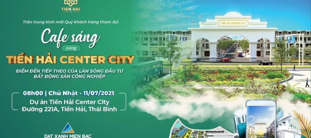 Bán đất tại Tiền Hải Center City, Thái Bình. Diện tích 100m2, giá 2,2 tỷ