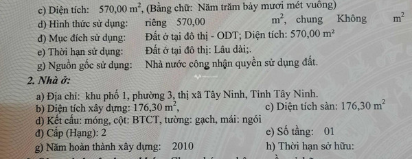 Bán nhà bán ngay với giá siêu rẻ chỉ 21.8 tỷ có diện tích chung 570m2 vị trí mặt tiền tọa lạc gần Đặng Ngọc Chinh, Tây Ninh-02