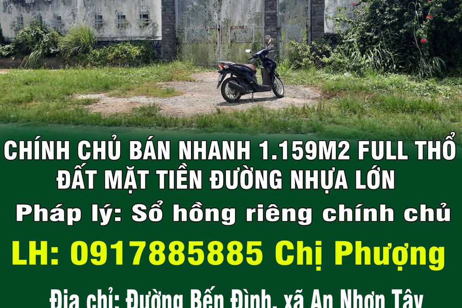 Chính chủ bán nhanh 1.159m2, full thổ, đất mặt tiền đường nhựa lớn-01