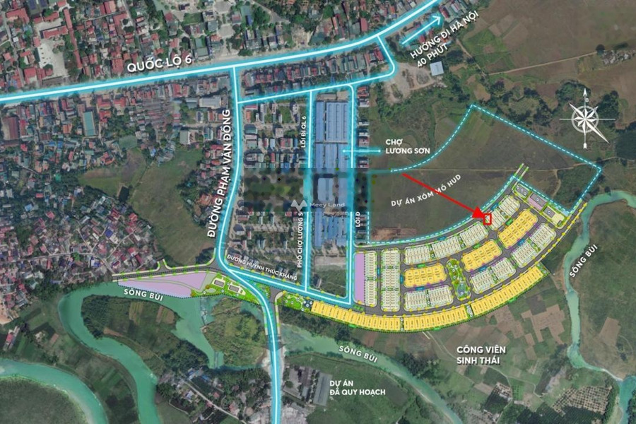Diện tích chuẩn là 259.8m2 Riverview Lương Sơn bán đất giá bán giao động từ 6.11 tỷ-01