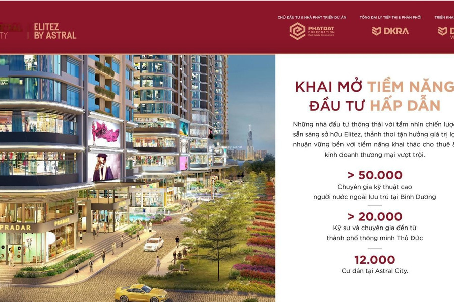 Dự án Astral City, bán căn hộ ở Thuận An, Bình Dương toàn bộ khu vực có diện tích 50m2 trong căn hộ nhìn chung bao gồm Cơ bản-01