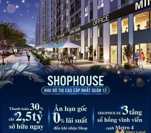 Tâm điểm giao thương Tây Sài Gòn chỉ 135 căn shophouse Quy mô lớn nhất quận 12