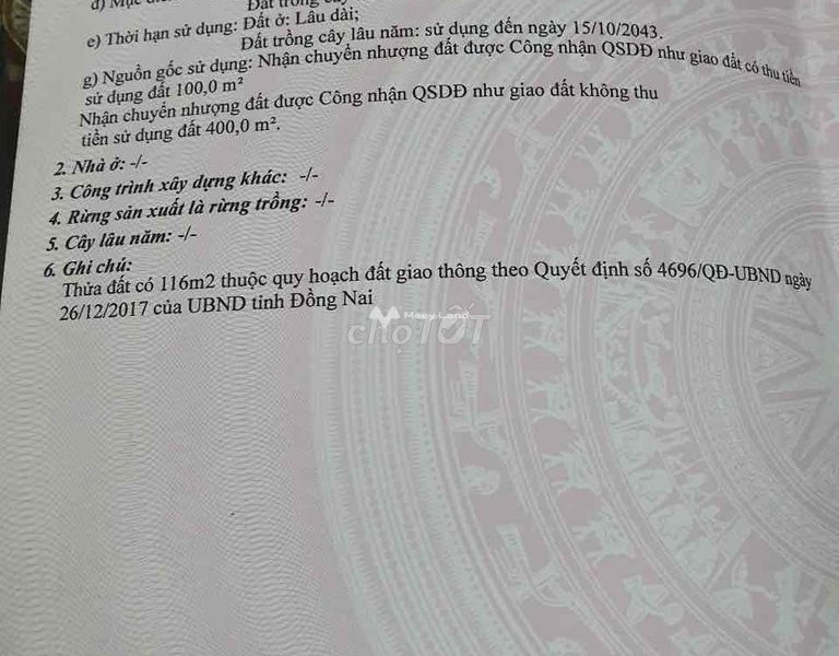 Gấp bán mảnh đất, 500m2 giá bán ngạc nhiên 4.3 tỷ vị trí mặt tiền tọa lạc ngay Cây Dầu, Nhơn Trạch thích hợp kinh doanh-01