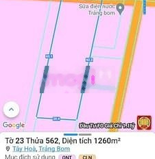 Bán 1260m full thổ cư, đường Tây Hòa 26, xã Tây Hòa, huyện Trảng Bom -03