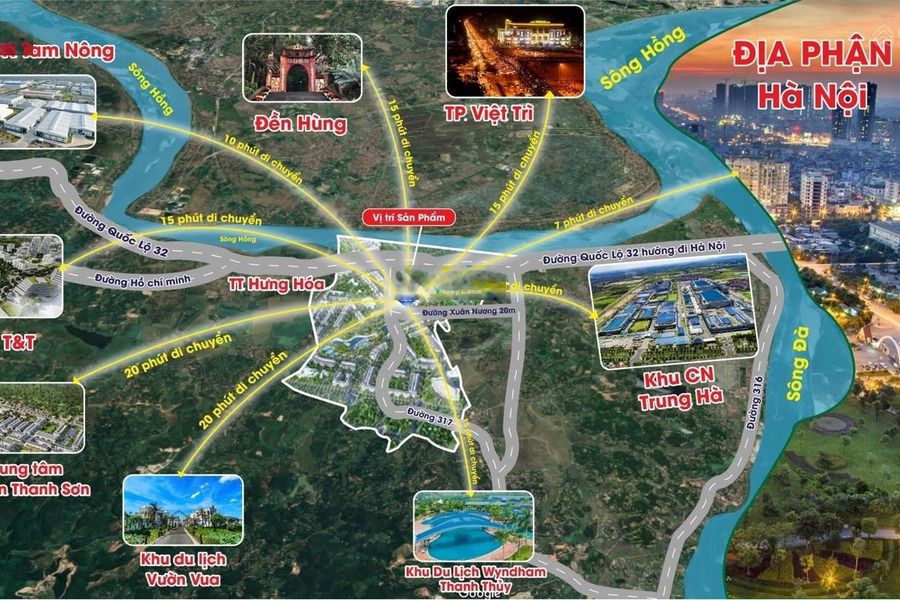 Diện tích thực như trên hình 85m2 Hưng Hóa City bán đất giá bán đề cử chỉ 807.5 triệu-01