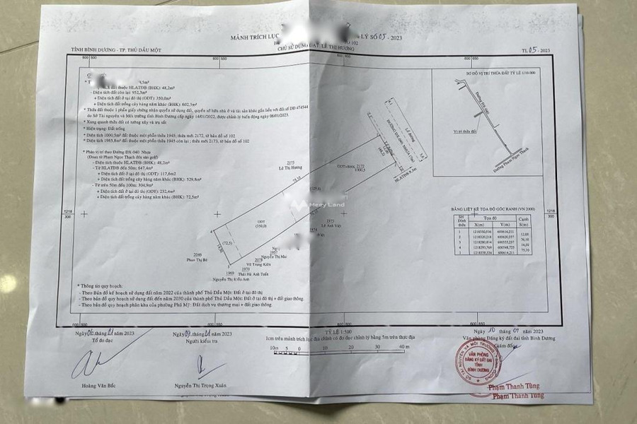 Vị trí hấp dẫn ngay tại Thủ Dầu Một, Bình Dương bán đất giá bán siêu ưu đãi từ 13.33 tỷ diện tích như sau 952m2-01