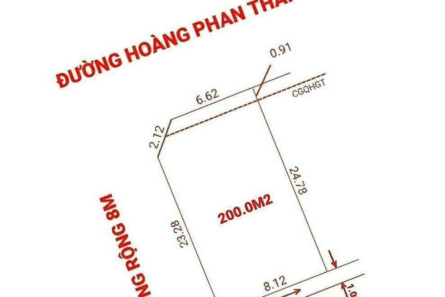 Giá 6.8 tỷ bán đất tổng diện tích là 200m2 mặt tiền tọa lạc ngay trên Hoàng Phan Thái, Nghi Phú, hướng Tây - Bắc-01