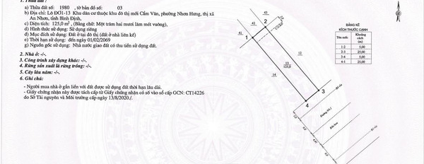 1.73 tỷ bán đất có diện tích chung 125m2 vị trí thuận lợi tọa lạc ngay ở Cẩm Văn, An Nhơn, hướng Đông-02