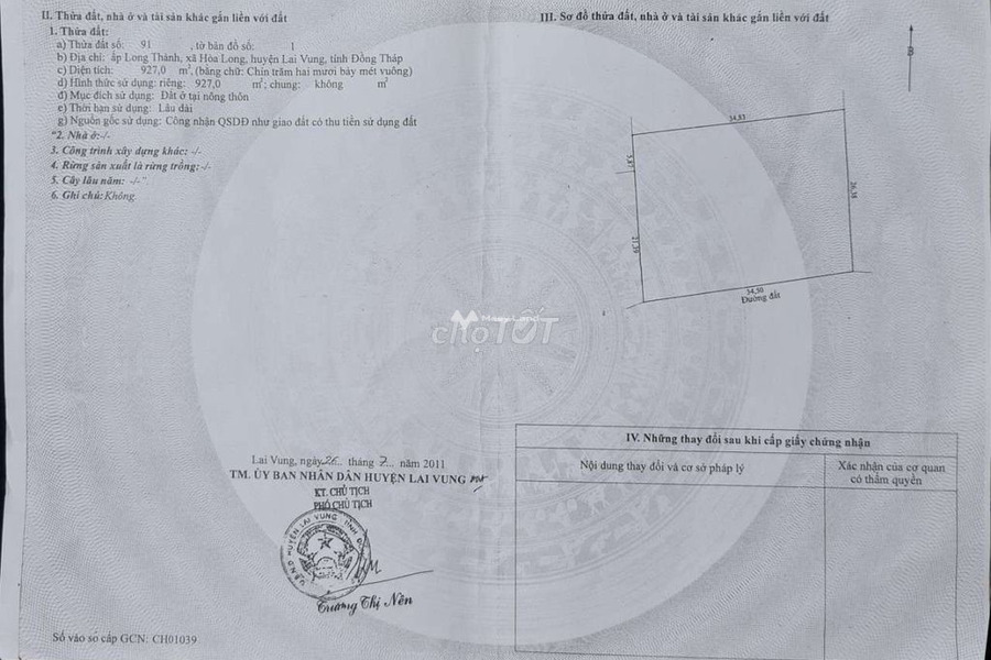 Vị trí mặt tiền tọa lạc trên Cái Sao, Đồng Tháp bán đất, giá hợp lý 7.5 tỷ diện tích mặt tiền 24000m2-01