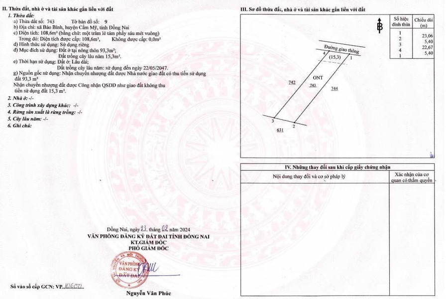 Cẩm Mỹ, Đồng Nai bán đất giá bán thương mại chỉ 500 triệu diện tích chung 107m2-01