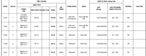 Có diện tích quy ước 100m2 bán đất giá mua ngay chỉ 6.6 tỷ, hướng Đông - Bắc-03