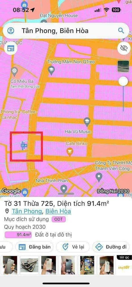 Bán đất thành phố Biên Hòa tỉnh Đồng Nai giá 3.0 tỷ-1