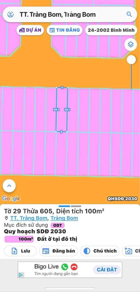 Bán đất huyện Trảng Bom tỉnh Đồng Nai giá 1.6 tỷ-3