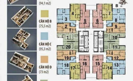 Căn hộ 2 PN, bán căn hộ hướng Tây - Bắc tọa lạc ngay trên Tố Hữu, Hà Nội, trong căn hộ có tổng 2 PN, 2 WC pháp lý rõ ràng