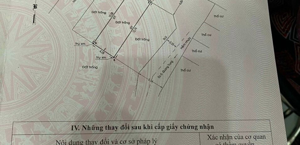 Lô đất hẻm 1162/ Quang Trung, phường 8, 4,3x 13m vuông vức giá chỉ 4,95 tỷ